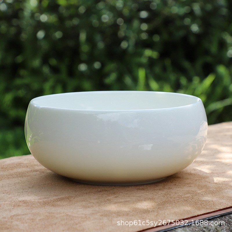 茶洗缸大号特大水盂功夫笔洗茶具盆配件大全陶瓷器高档家用品中式