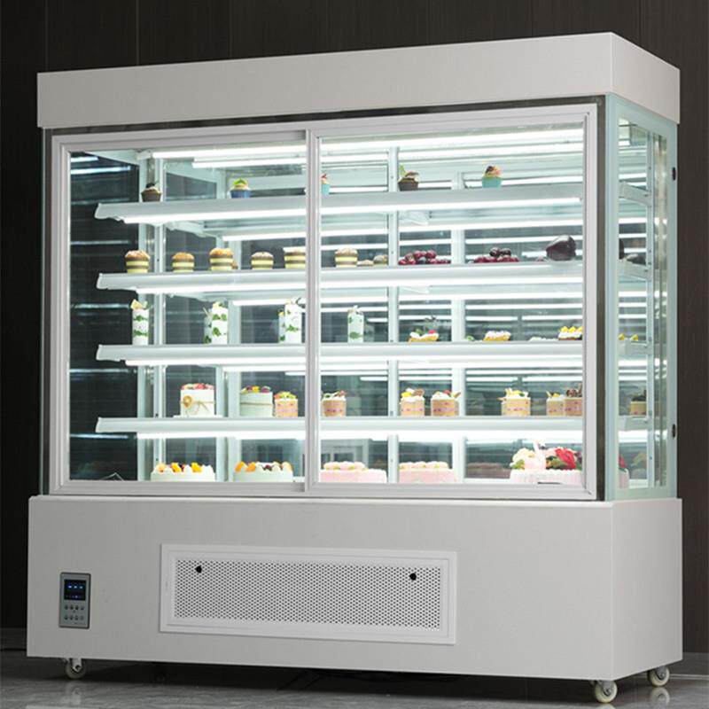 立式无品牌/蛋柜水品保鲜果柜糕熟食饮料风冷藏展示柜甜西点直角