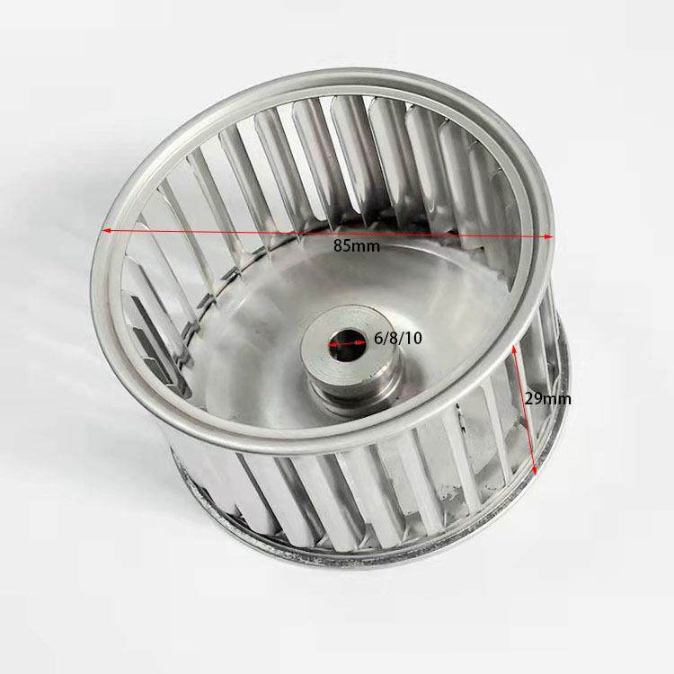 多翼式离心铝叶轮轮扇叶风排风散风轮热BMG铝循环扇离心风机叶轮