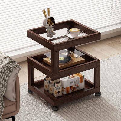 柜茶水台家用多移动现代简约床头柜置物创意茶床头小茶DXO几层小