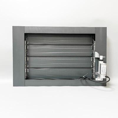 合铝金电动叶窗工风地百板房通防雨UHE百叶窗电动平板百叶窗通风