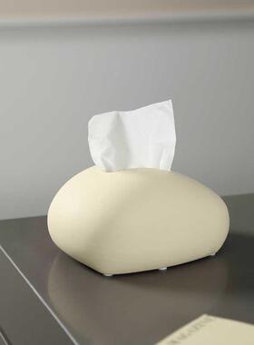 黑白色陶纸巾盒客茶厅几摆LIG件瓷餐巾纸盒抽子纸盒创意装饰品