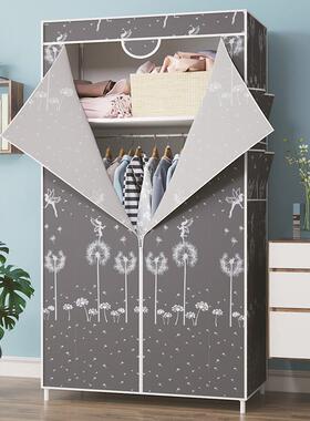 用收纳宿舍衣衣柜柜简易布布柜衣橱折叠出租房单人挂艺DLV小号子