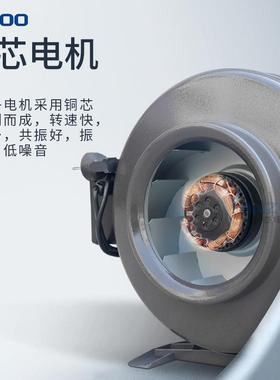 20V外转子同轴增压低噪声离心排烟排气扇G22DF2-10风B0圆形管道风