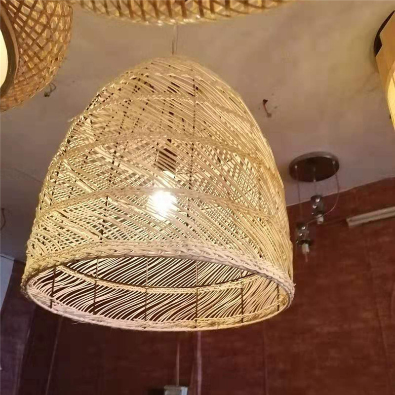 火锅店民宿仿古竹编吊灯