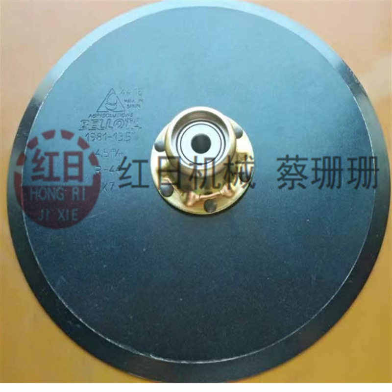 红晟农机配件耙片犁片380直径耙片铆合轴承座播种盘开沟器