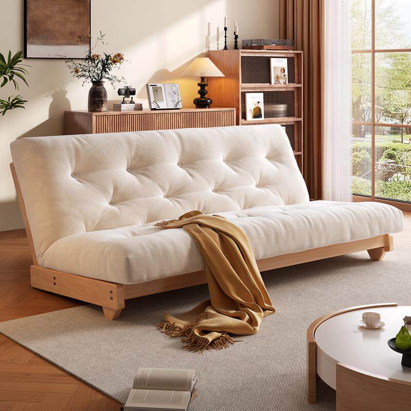 实木沙发多功能坐卧两用双人可折叠沙发床1.5米小户型客厅三人1.8