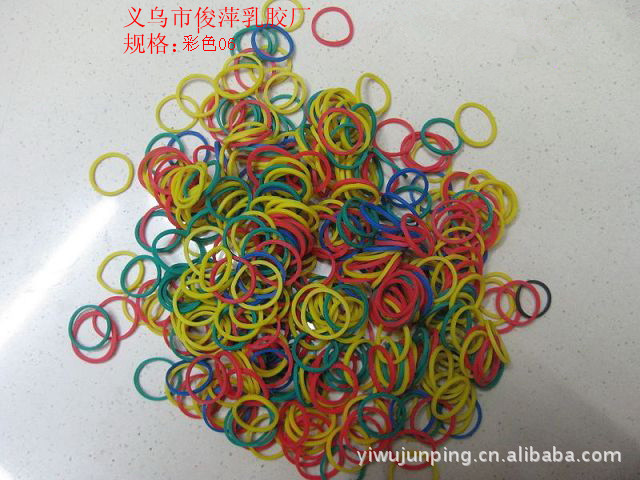 耐高温强拉不断彩色橡胶皮筋