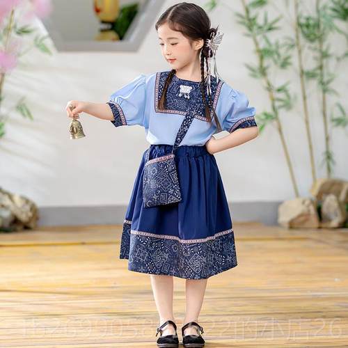 正品六一泼水节童表演服傣少族壮族苗族儿演出服民族服数装男女舞