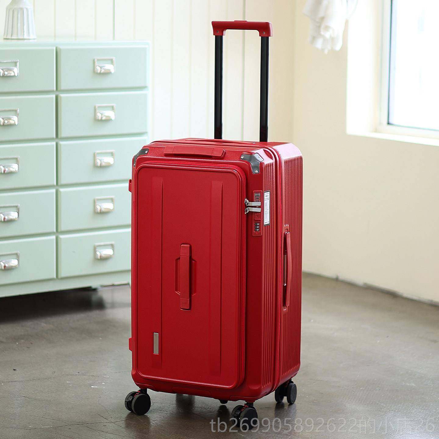 正品拉侧开行李箱容量大可扩展新款五轮杆箱女密码皮箱子28箱寸旅