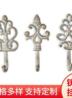 供应铸铁挂钩 服装店铁艺挂钩家装墙壁挂饰 庭院吊蓝复古挂钩