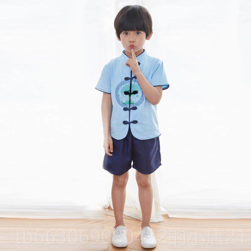新款六服一节儿童演出服装民国服风童男装女童合唱汉表演服幼儿园