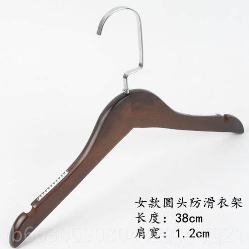 高档复古实木女衣架服专用衣撑挂装童装木质防滑衣挂衣装架定制店