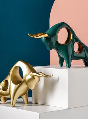 鸿运当头牛创意家居摆件客厅卧室书房装饰摆设生日乔迁开业贺礼