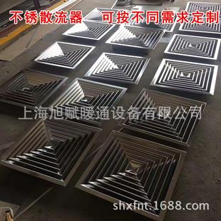 304不锈钢方形散流器中央空调进出风口双层单层回风防雨百叶窗