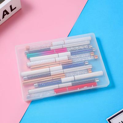 A5透明PP塑料长方形扁盒翻盖包装空盒饰品元零件配件收纳整理盒