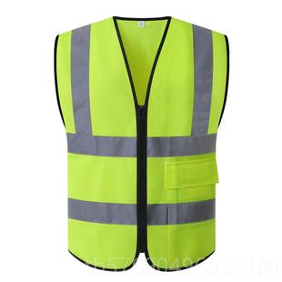 新款css反光马甲安全通心多口袋建筑n施工安全防护服交汽车背荧光