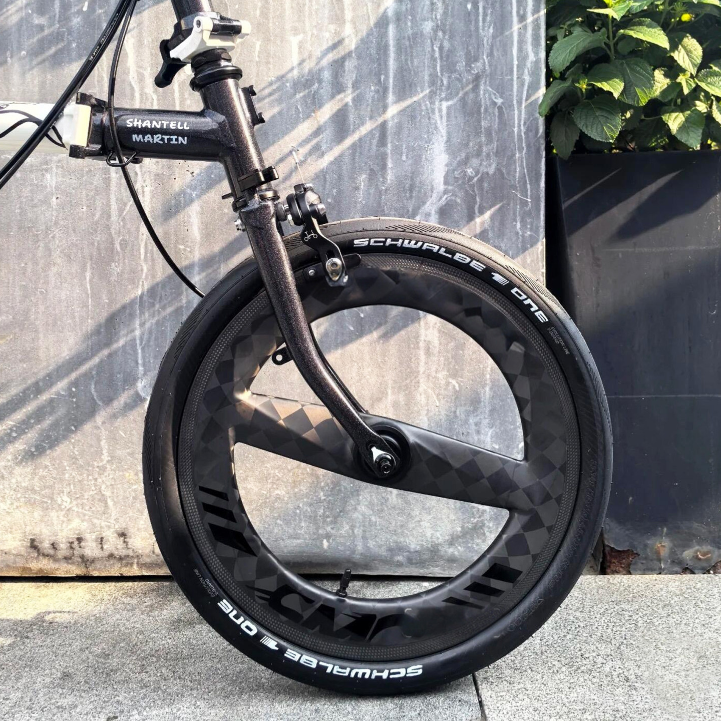 SMC碳纤维二刀适用于brompton小布大行折叠自行车配件轮轮组7速