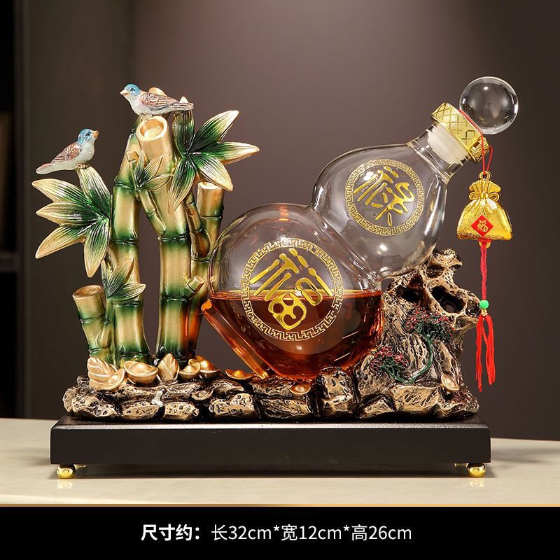 节节高升竹子红酒架摆件送礼