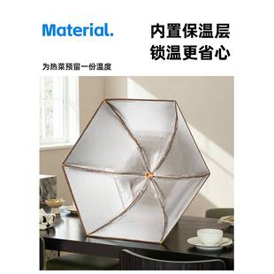 205新2款 保菜罩饭菜卡通菜盖罩可折叠家用冬天餐桌剩菜食温?Fh