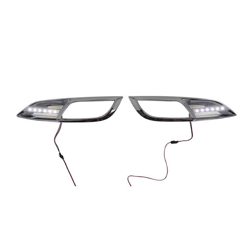 13款K3前雾灯框379LED带灯雾灯前罩杠灯框前雾灯前饰装框