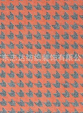 现代时尚千沙鸟格麻C绣花志达纺织发抱枕PUNCH-C棉装饰布PUNH-C