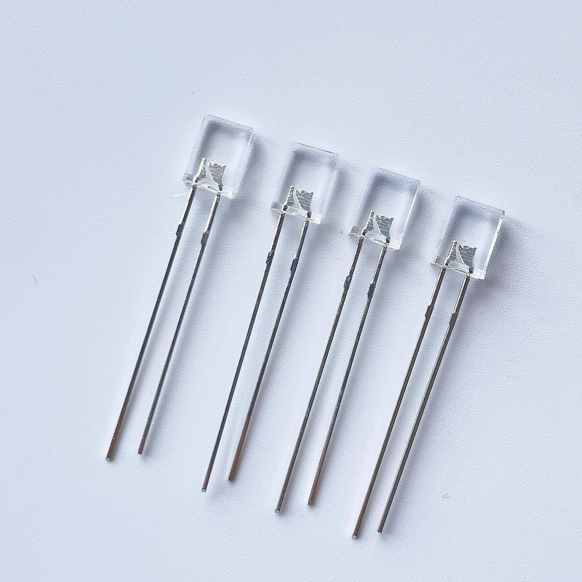 直插二极257方形灯管珠lLYL-3189RED指示灯2*5*蓝7灯珠光ed长脚发