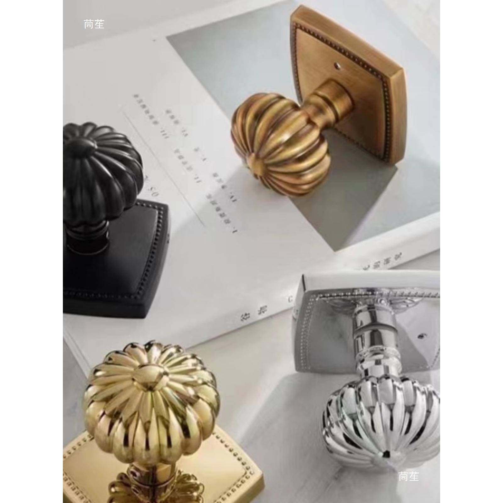 南瓜锁窄古门把复手老铁门锁金色门把室内形门法开式双无品牌/球,基础建材,机械门锁,淘宝优惠券,粉丝福利购,淘宝优惠卷