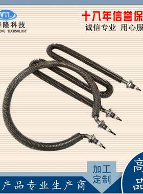 IZD散热翅发电热管干烧型加热管法兰圆形uv形304片不锈钢220380v