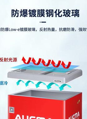 澳柯玛商用冷冻小C型雪糕柜DS-109060FSD-152柜D