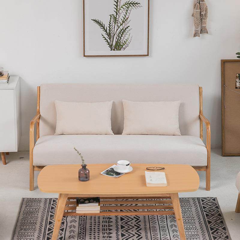 懒发椅人出租屋沙小户型木制实木沙发经济型家简约轻奢客厅具1801