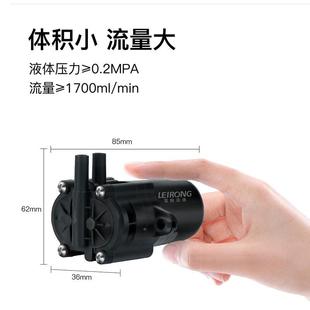 雷熔微小型P2L有水刷防电机齿轮790泵工业G伏灌装 机抽油12V24微型