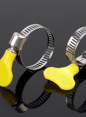 锈钢不箍美式抱箍加塑料厚手柄卡扣水管46分卡收紧箍通GPO用手拧