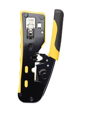 工程子专业级八类多功能棘轮8458P6P台式通线接孔穿孔网钳五金钳