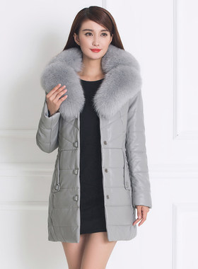 2020新款中老年女冬装皮衣棉服中长款修身显瘦棉衣外套洋气妈妈装