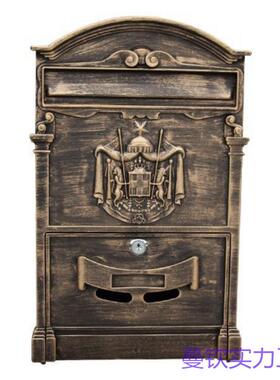 欧式别墅室外户门信箱意箱摄见道具YS-001G创意铸铝不锈件信口报