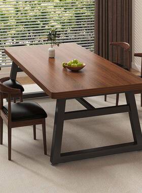 餐桌饭桌家用大板桌餐椅吃家用出租屋用桌椅长XNC形桌子子餐饮商