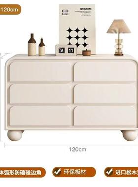 轻奢奶10574油风实木妆代台斗一柜梳体收纳柜简约现转角可伸缩化