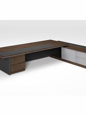 现代简约设时计师LRJ款老板桌尚大总裁办公桌套办公家具型全桌柜