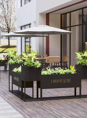 户外铁花艺花箱不钢成35148品组合锈客厅架场花槽广室外商业街花