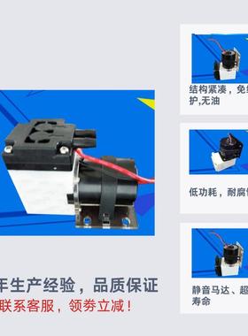 微静型气泵12V直流无刷吸卧式53101小型音隔膜泵增压电动自迷你泵