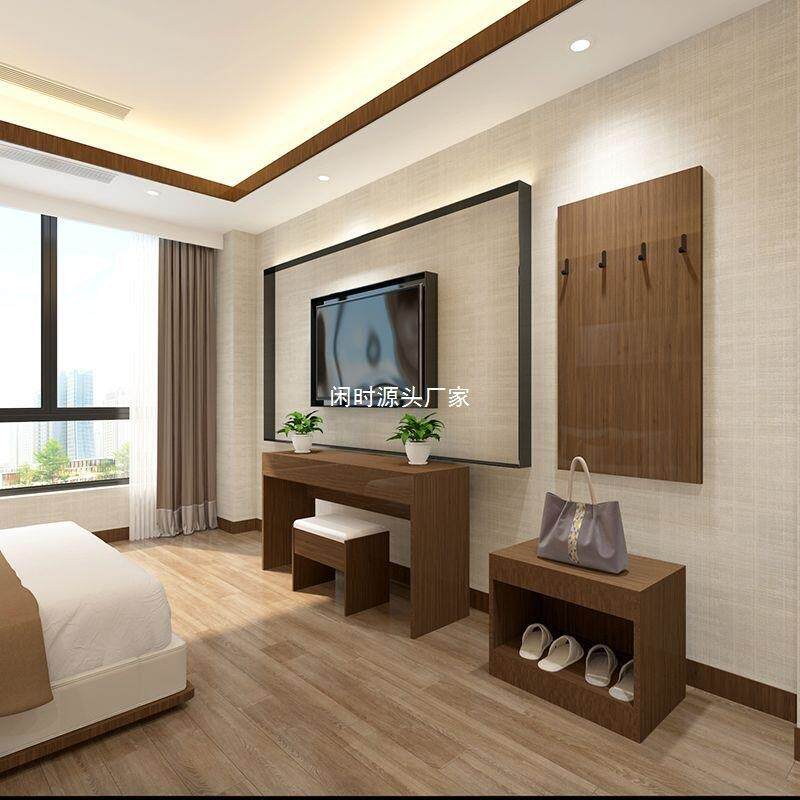 民酒店465电视柜出租宿馆房寓宾客房行李柜公标准间全套桌子