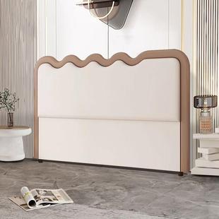 025新款 地超薄板2实木单 床头软包靠背奶背油简买约现代落无品牌