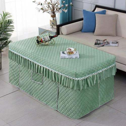 款布加绒新烤火桌罩套电暖桌套长方茶几IMY电烤桌套形电火套罩子