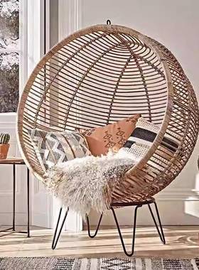 吊椅吊椅篮藤椅懒坐兰垫阳台网UMY红室秋内千子吊椅人家用摇摇椅