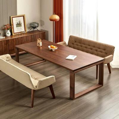 北美木黑胡木餐桃桌莫比樱桃木5566书桌原木台风白蜡工作实木茶桌