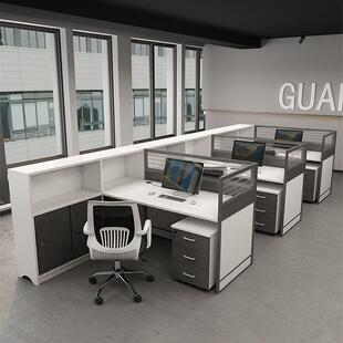 职椅员办公桌组合简约计现代屏风桌咨询客服员工位子卡座办公室财