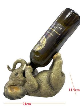 新款热卖大红酒树架创桌面酒柜装象饰雕塑脂工艺意品zzw13017摆件