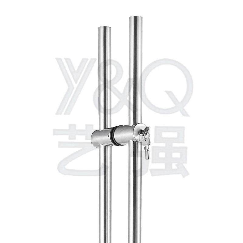 现货带锁04玻璃门3门YQA113A1拉手316不锈钢圆形大拉手木门推拉地