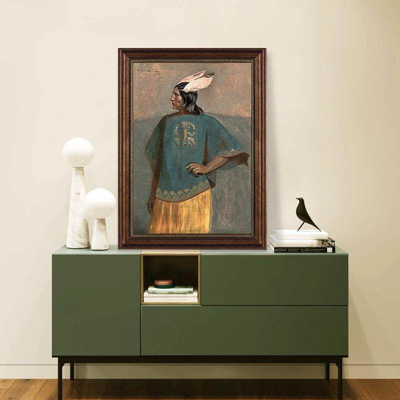 现代饰物油画世界AEN名画玄关走廊过道装饰画欧式画人挂装复古壁